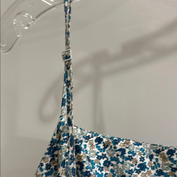 Summery vintage blue/green Ann Taylor floral dress - Picture 5 of 6